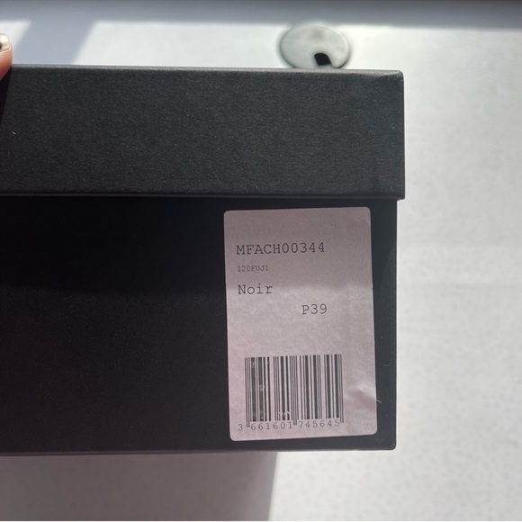 MAJE Fuji Black Leather Lace Up Hiking Boots NIN Hike Boots Unisex Hiker 39 NWT - Picture 6 of 7